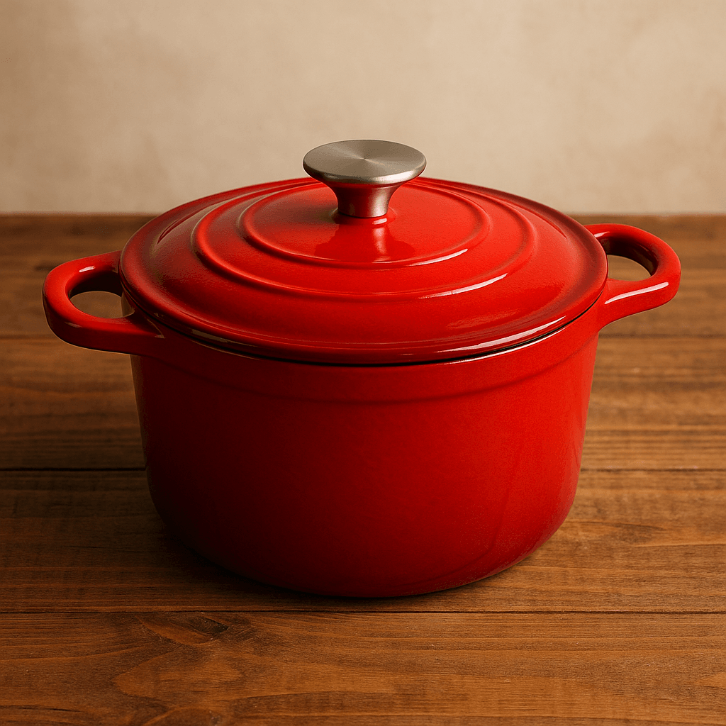 Set de 3 Oale din Fontă Emailată “Classic Red” – 2.2L, 3.6L si 5L
