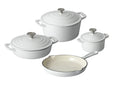 Set 4 produse de fonta emailata ALB CS