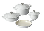 Set 4 produse de fonta emailata ALB CS