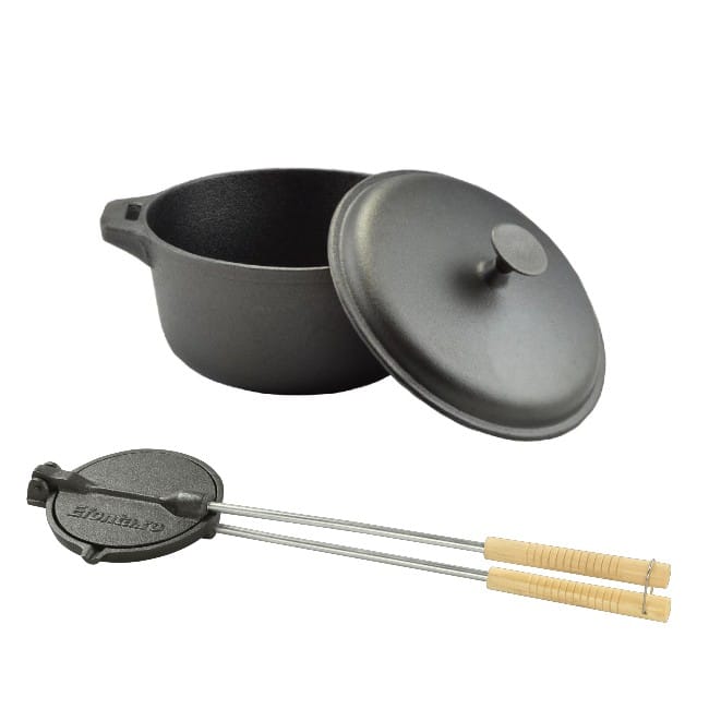 Oala de fonta natur 10 litri + picurator slanina
