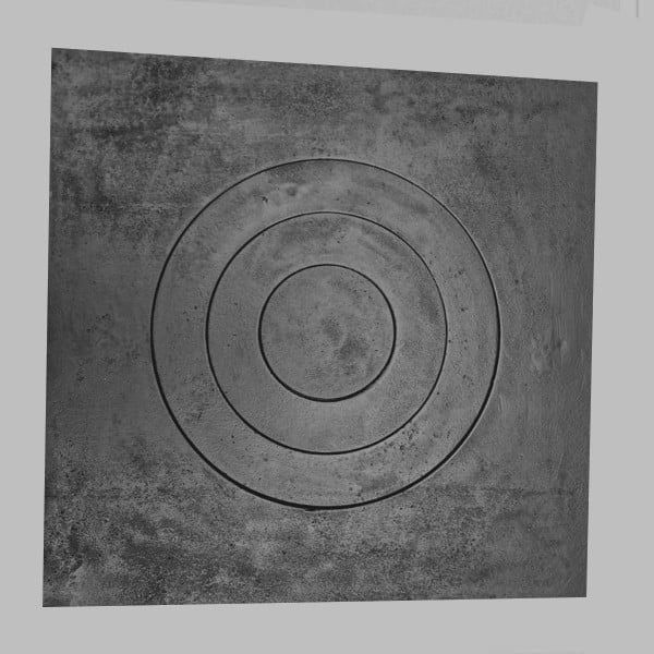 Plita de fonta 55x55 cm gaura ceaun