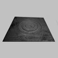 Plita de fonta 55x55 cm gaura ceaun