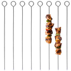 Set frigarui pt gratar metalic negru 8 buc 31,5 cm