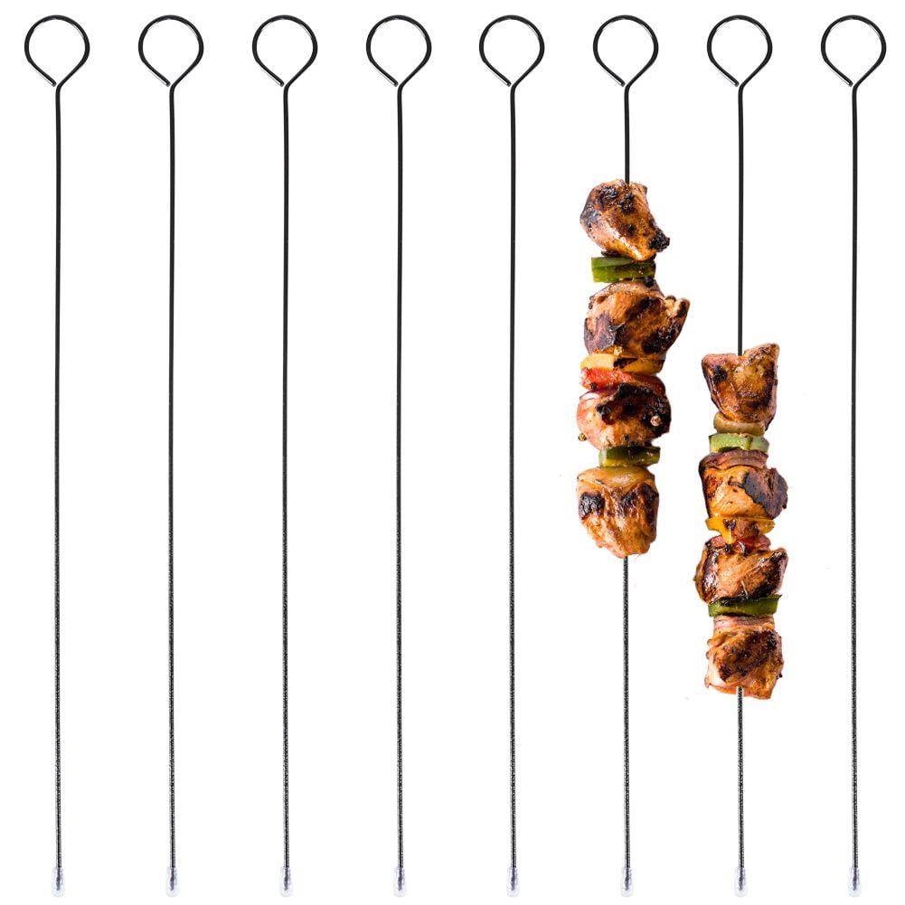 Set frigarui pt gratar metalic negru 8 buc 31,5 cm