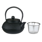 Ceainic din fonta cu infuzor si capac 600 ml negru