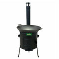 Soba cu wok de fonta natur 37 cm