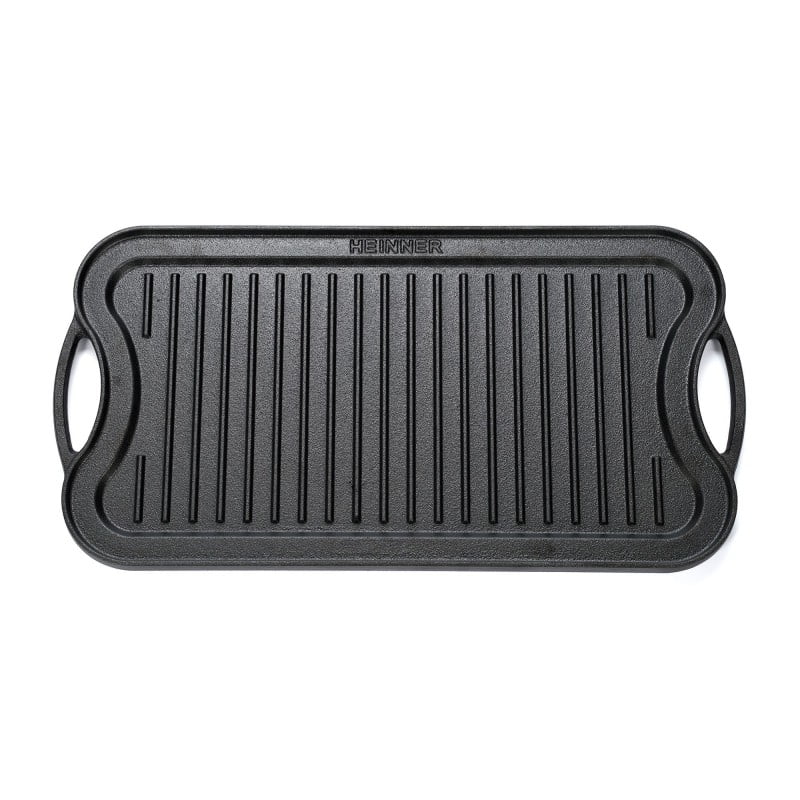 Tava grill reversibila din fonta  51 x 26 x 2.5 cm