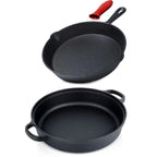Set cratita 31 cm si tigaie  din fonta 30 cm