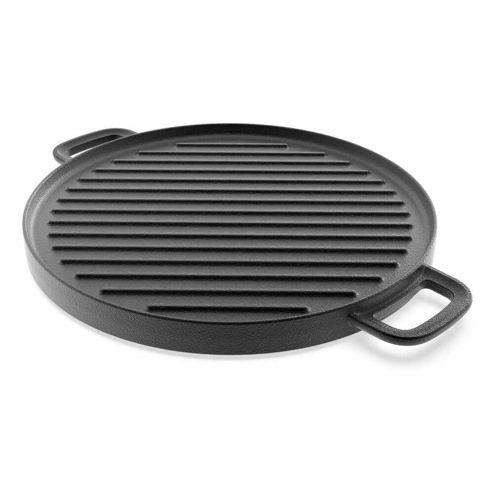 Grill de fonta cu doua fete 30 cm diametrul