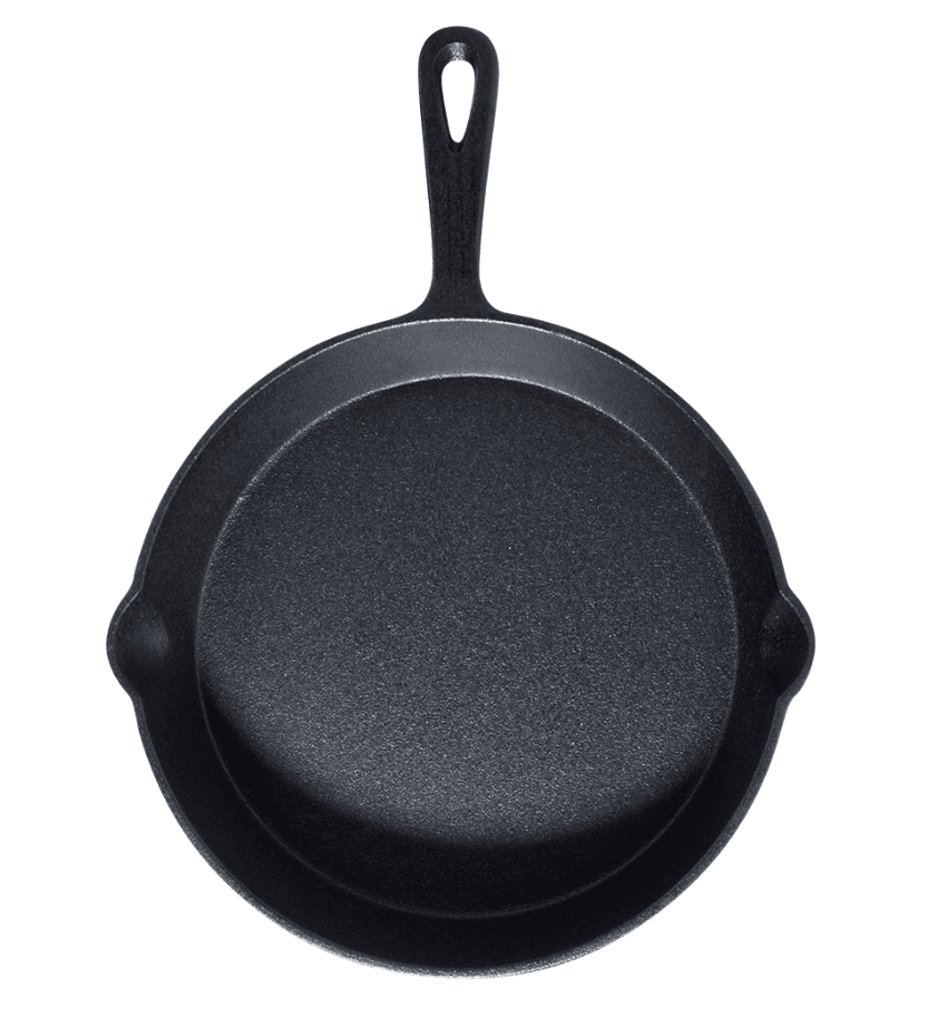 Tigaie plata de fonta diametrul 30 cm cu ciocuri laterale cs