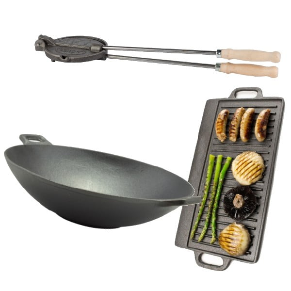 Wok, picurator si placa reversibila